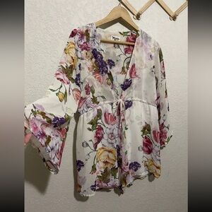 Show me your mumu dress rompers small floral boho euc